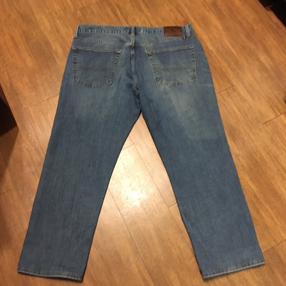 Lucky 221 Original Straight Mens Blue Jeans 38×28 - Picture 2 of 7